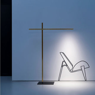 Davide Groppi Hashi floor lamp brushed brass - Buy now on ShopDecor - Discover the best products by DAVIDE GROPPI design