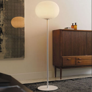FontanaArte Bianca large white floor lamp by Matti Klenell - Buy now on ShopDecor - Discover the best products by FONTANAARTE design