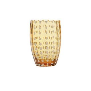 Zafferano Perle tumbler coloured glass Zafferano Amber - Buy now on ShopDecor - Discover the best products by ZAFFERANO design