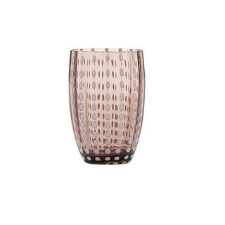 Zafferano Perle tumbler coloured glass Zafferano Amethyst - Buy now on ShopDecor - Discover the best products by ZAFFERANO design