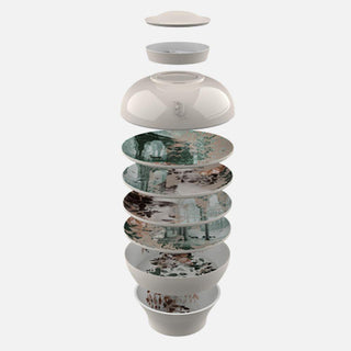 Ibride Faux-Semblants Yuan Alhambra stackable table set 8 pieces - Buy now on ShopDecor - Discover the best products by IBRIDE design
