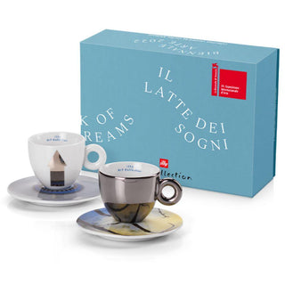 Illy Art Collection Biennale 2022 set 2 cappuccino cups by Giulia Cenci & Aki Sasamoto - Buy now on ShopDecor - Discover the best products by ILLY design