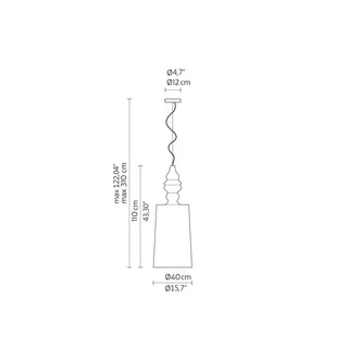 Karman Alibabig LED suspension lamp diam. 40 cm. matt white - Buy now on ShopDecor - Discover the best products by KARMAN design