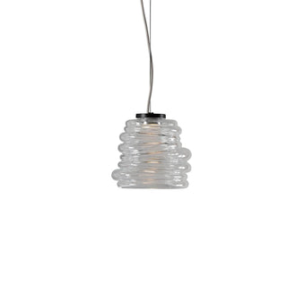 Karman Bibendum LED suspension lamp diam. 15 cm. with glass lampshade Transparent - Buy now on ShopDecor - Discover the best products by KARMAN design