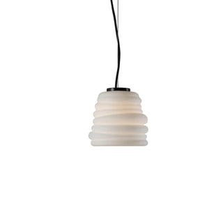 Karman Bibendum LED suspension lamp diam. 15 cm. with glass lampshade White - Buy now on ShopDecor - Discover the best products by KARMAN design