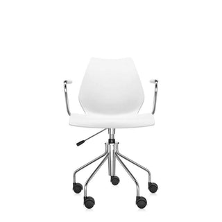 Kartell Maui swivel armchair Kartell Zinc white 2M - Buy now on ShopDecor - Discover the best products by KARTELL design
