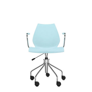 Kartell Maui swivel armchair Kartell Light blue 8M - Buy now on ShopDecor - Discover the best products by KARTELL design