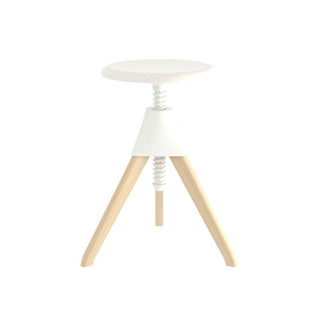 Magis The Wild Bunch Jerry stool in beech Magis Natural beech/White - Buy now on ShopDecor - Discover the best products by MAGIS design