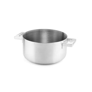 Mepra Stile by Pininfarina casserole two handles diam. 18 cm. stainless steel - Buy now on ShopDecor - Discover the best products by MEPRA design