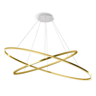Nemo Lighting Ellisse Double Dimmer LED pendant lamp Gold - Buy now on ShopDecor - Discover the best products by NEMO CASSINA LIGHTING design