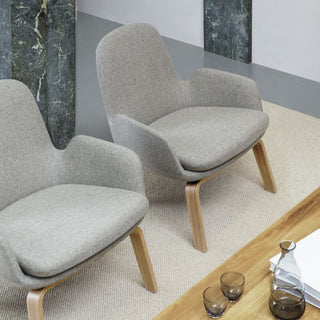 Normann Copenhagen Era lounge chair full upholstery fabric with oak structure - Buy now on ShopDecor - Discover the best products by NORMANN COPENHAGEN design