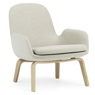 Normann Copenhagen Era lounge chair full upholstery fabric with oak structure Normann Copenhagen Era Main Line flax MLF20 - Buy now on ShopDecor - Discover the best products by NORMANN COPENHAGEN design