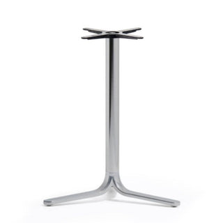 Pedrali Fluxo 5460 3-leg table base polished aluminium H.73 cm. - Buy now on ShopDecor - Discover the best products by PEDRALI design
