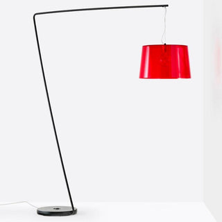 Pedrali Lighting Time L001T/B arc floor lamp with single diffuser - Buy now on ShopDecor - Discover the best products by PEDRALI design