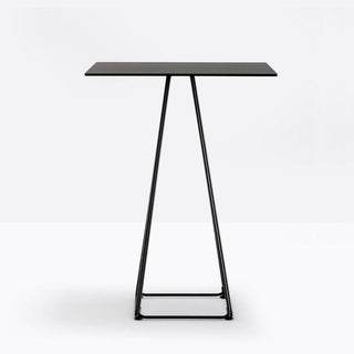 Pedrali Lunar 5444 table with black solid laminate top 70x70 cm. - Buy now on ShopDecor - Discover the best products by PEDRALI design