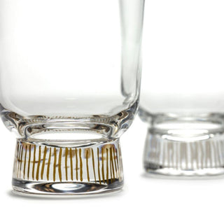 Serax Feast glass h 12 cm. stripes gold - Buy now on ShopDecor - Discover the best products by SERAX design