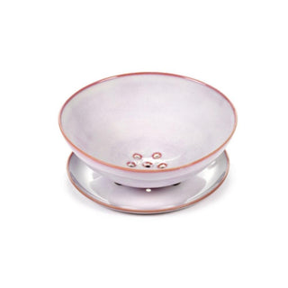 Serax Terres De Rêves colander with underplate light pink diam. 14.5 cm. - Buy now on ShopDecor - Discover the best products by SERAX design